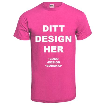 Custom T-skjorte, Fruit Of The Loom, S