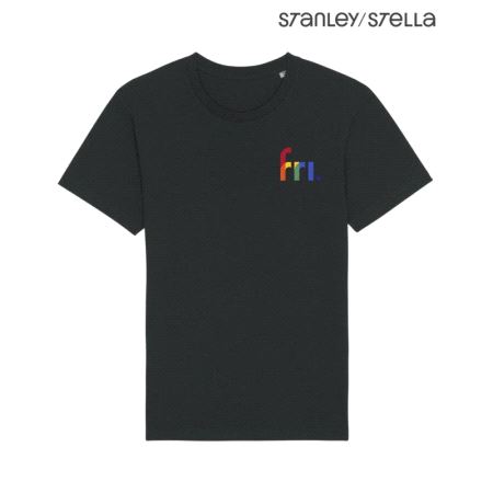 Økologisk T-skjorte, sort,S